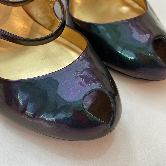 Report signature iridescent peep toe heels size 7 1/2 - Picture 2 of 4